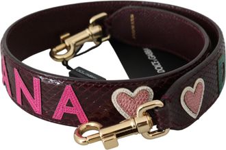 Dolce & Gabbana Dames Marron Leer DG Logo Tas Accessoire Schouderriem