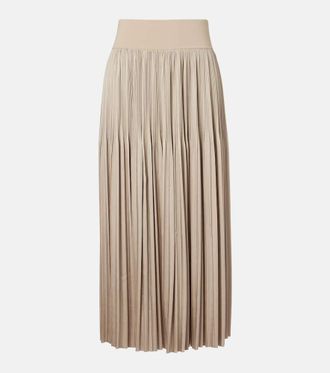 Joseph Rabat pliss&eacute; midi skirt