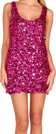 Show me your Mumu After Hours Mini Dress In Magenta