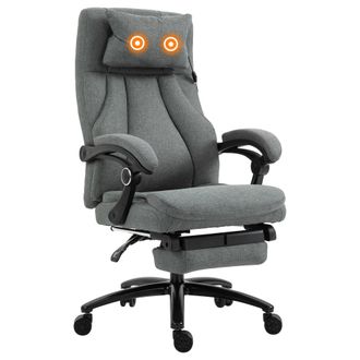 Vinsetto Executive Office Chair with Vibration Massage Pillow USB Power Wheels | TJ Hughes