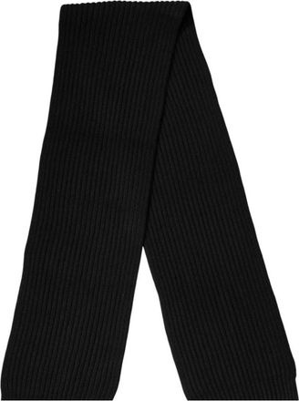 Dolce & Gabbana Cashmere Gebreide Nek Wrap Sjaal - Heren - Wintersjaals - Zwart - ONE Size - Accessoires