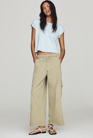 Pilcro Izzie Relaxed Pull-On Cargo Barrel Pants