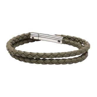 Tod's Double Braided Bracelet - male - Tods - Bracelets - Green - ONE SIZE - Accessories