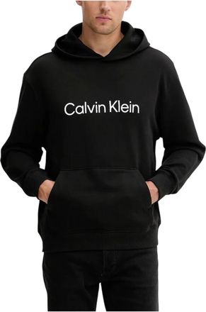 Calvin Klein Hoodies & sweatvesten, Heren, Zwart, 2Xl, Katoen, LS EU Standard Logo Hoodie