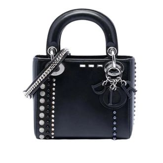 Dior Pre-owned Lady Satchel - Dames - Vintage Handtas - Zwart - ONE Size - Leer - Vintage