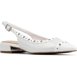 Donald J Pliner Lavinah Studded Slingback Pump in Off White at Nordstrom Rack, Size 5.5