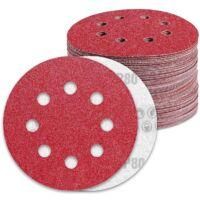 OEM Disco De Lijado De 125 Mm, Grano 80, 90 Discos Por Paquete, 8 Agujeros, Apto Para Lijadoras Orbitales Aleatorias. - Crezuo