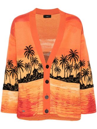 Alanui Intarsia vest - Oranje