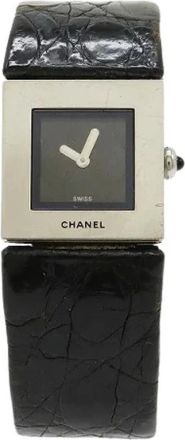 Chanel Pre-owned Watches, female, Black, Size: ONE SIZE Pre-owned Stainless Steel watches