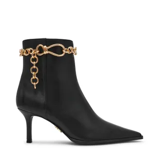 Steve Madden Link In Bootie BLACK LEATHER