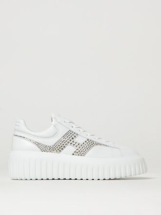 Hogan Sneakers H-Stripes in pelle con strass