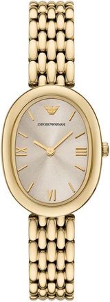 Emporio Armani Large Sinfonia Bracelet Watch, 26mm x 34mm in Gold at Nordstrom