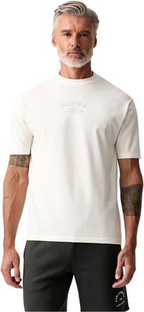 Karl Lagerfeld T-shirt met ronde hals - Heren - T-shirts - Beige - S - Katoen - Tops