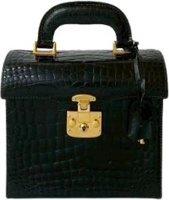 Gucci Pre-owned Leren Handtas - Dames - Vintage Handtas - Zwart - ONE Size - Leer - Vintage