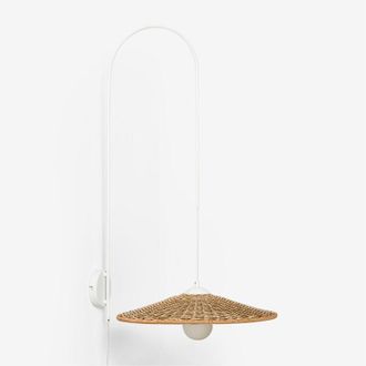 Sklum Sklum - Lámpara de pared en hierro y ratán sintético Sopant