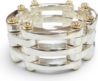 Tiffany & Co. Gold Silver Gold (18K) Silver 925 Band Ring (Pre-Owned)