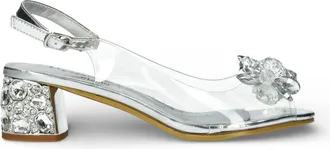 Laura Vita Mily 22 Clear Slip-On Cinderella Heel Sandals