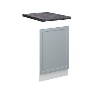 Vicco Panel Frontal Fame-line, Azul Claro-gris, 45 Cm, Et Antracita Vicco