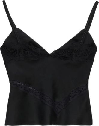 Msgm TOP - Dames - Tops zonder mouwen - Zwart - M - Tops