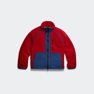 Canada Goose Westport Fleece Jacket (Men, Carmine Red/Oxford Navy, XL)