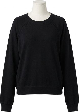Z Supply All Around French Terry Sweatshirt In Black