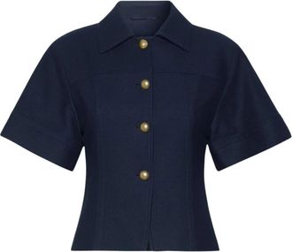 Max Mara Dames, Jassen, Blauw, Maat: S