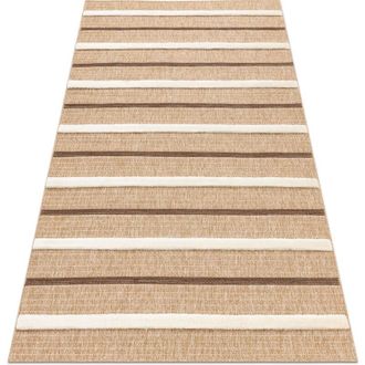 RugsX Spark 0686a Alfombra Beige / Crema - L&iacute;neas, Sisal, Estructural Beige 160x220 Cm
