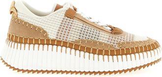 Chlo&eacute; Nama Sneakers Beige-Donna