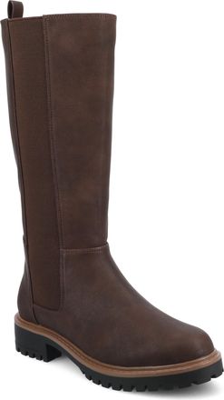 Journee Collection Womens Brandi Knee High Stretch Extra Wide-Calf Casual Boots