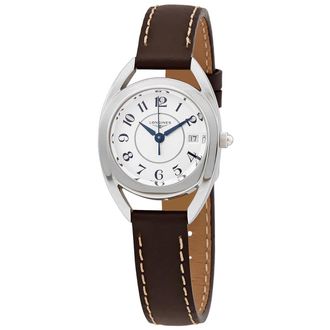 Longines Equestrian Quartz White Dial Ladies Watch L6.136.4.73.2
