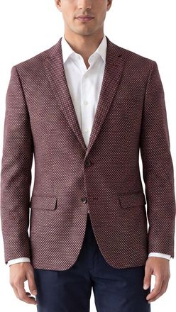 Corneliani Cc Collection Half-Lined Wool & Linen-Blend Blazer