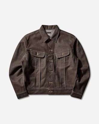 KAPITAL Men s Century Denim Westerner Regular Jacket (Kakishibu Dye) Persimmon / Indigo