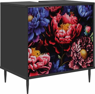 vidaXL Mueble De Cuarto De Ba&ntilde;o Kiel Roble Negro 60 X 40 X 61 Cm Vidaxl