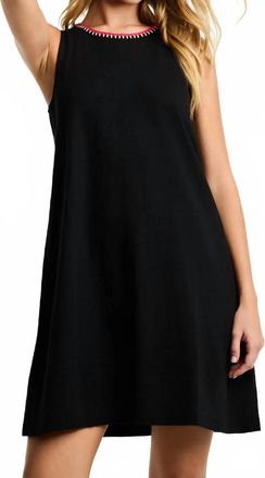 Lisa Todd Summer Swing Mini Dress In Black