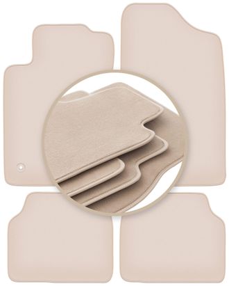 OEM Alfombrillas Premium Beige Para: Peugeot 405 Berlina, Familiar, Break 1987-1996