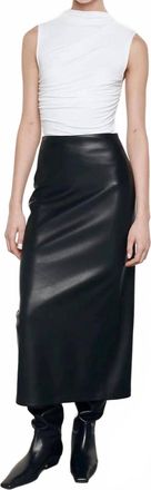 Enza Costa Sleeveless Twist Top In White