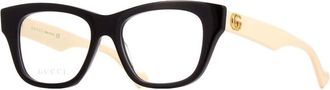 Gucci Demo Cat Eye Ladies Eyeglasses GG0999O 002 52