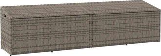 vidaXL Baule da Giardino Grigio 220x50x58 cm in Polyrattan - Vidaxl