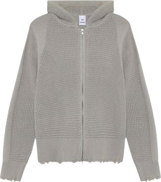 Won Hundred Glasgow Knit Hood - Heren - Vesten - Grijs - L - Katoen - Truien & Vesten