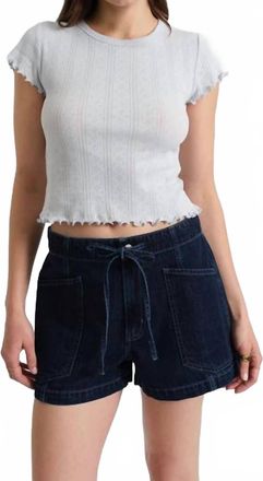Daze Lily Baby Tee In Powder Blue
