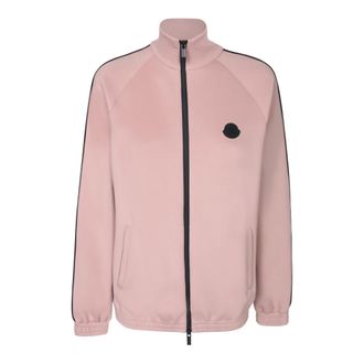 Moncler Technical Fabric Cardigan - female - Moncler - Zip-throughs - Pink - XS - Sweatshirts & Hoodies