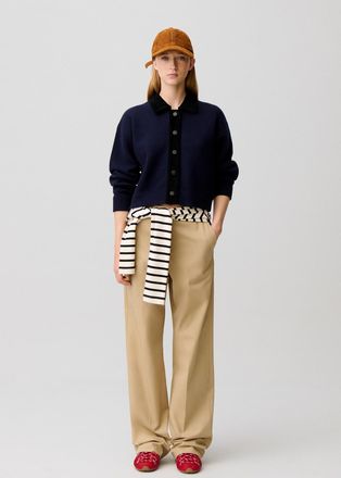 Claudie Pierlot Cardigan velours c&ocirc;tel&eacute;