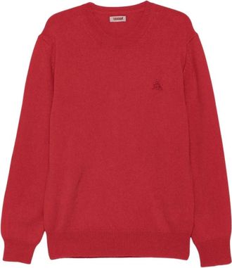 Baracuta Shetland Crewneck - Heren - Ronde hals truien - Rood - S - Wol - Truien & Vesten