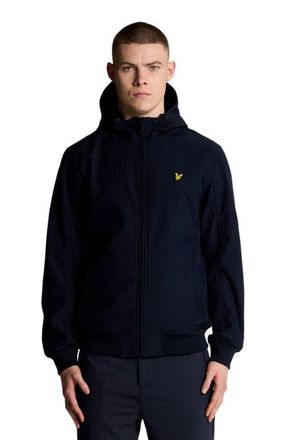 Lyle & Scott Mesh Back Long Sleeve Softshell Jacket in Dark Navy at Nordstrom, Size Xx-Large