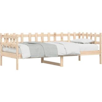 vidaXL Day Bed without Mattress 90x190 cm Single Solid Wood Pine Vidaxl