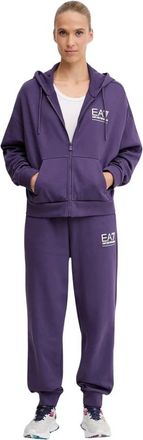 Emporio Armani Train Visibility Zip - Dames - Trainingspakken - Paars - S - Katoen - Fitness