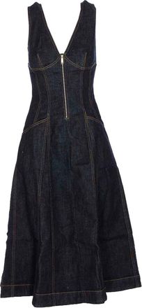 Self Portrait Denim Midi Dress