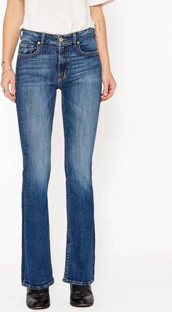 Noend Grace Mid Rise Flare Jean In Mystic