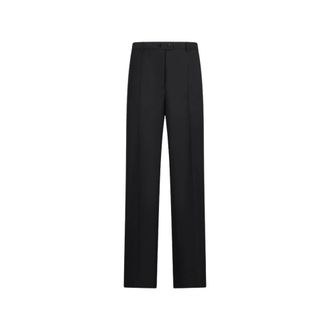 Jil Sander Trouser 162 AW 30 - Dames - Broeken - Zwart - Maat: L Leer