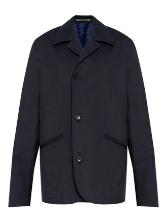 Paul Smith button notched jacket - men - Lyocell/Elastane/Cotton - S - Blue